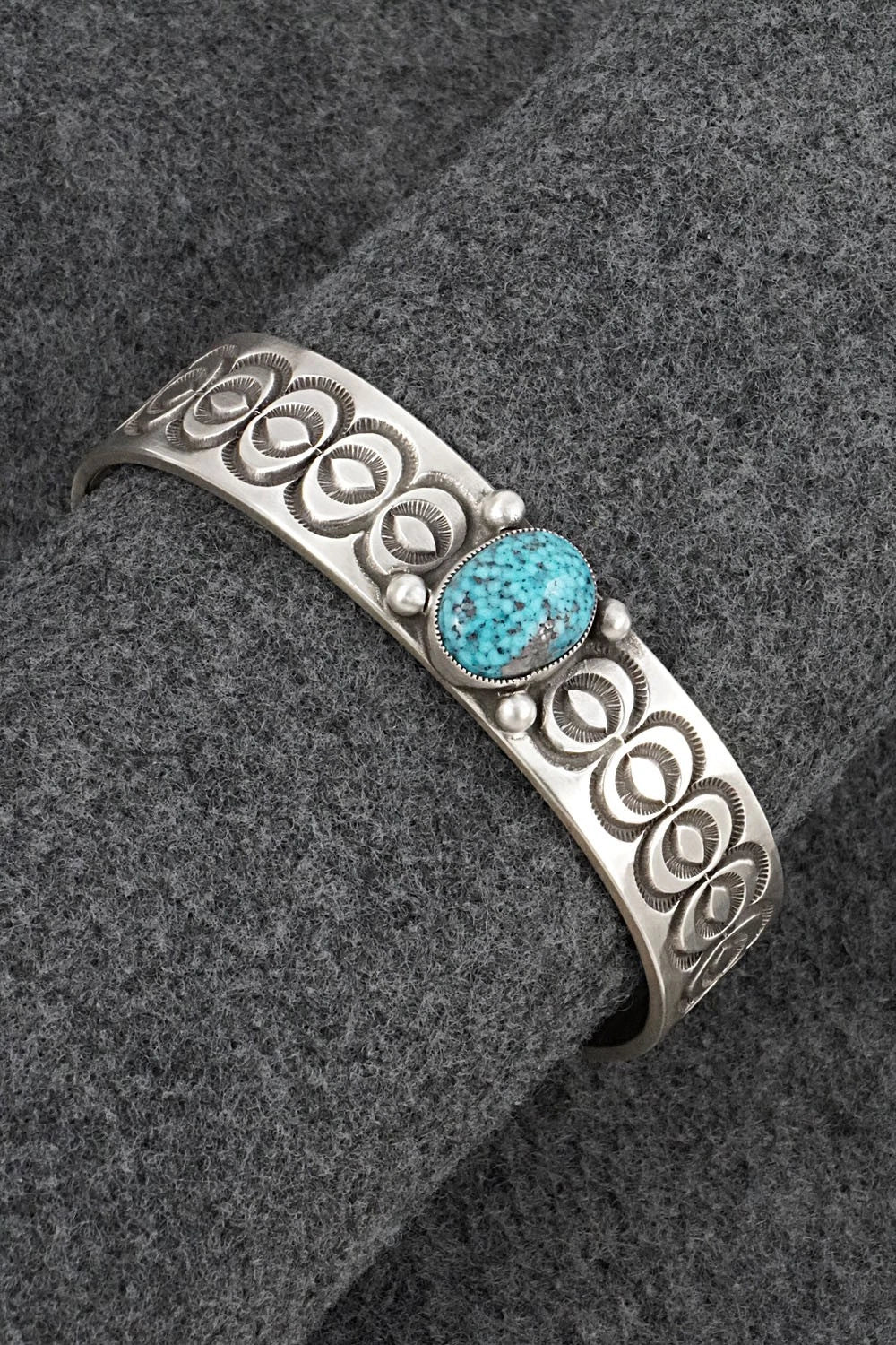 Turquoise & Sterling Silver Bracelet - Calvin Martinez