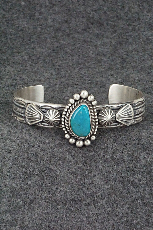 Turquoise & Sterling Silver Bracelet - Michael Calladitto