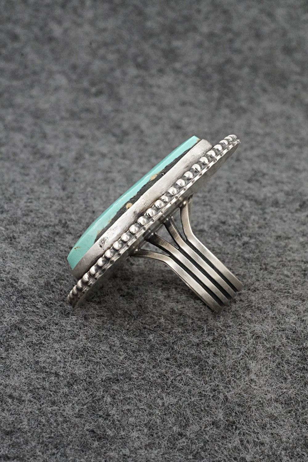 Turquoise & Sterling Silver Ring - Randy Boyd - Size 7.5