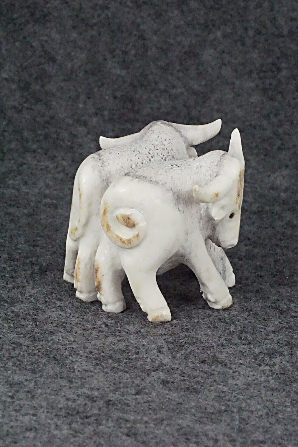 Bulls Zuni Fetish Carving - Maxx Laate