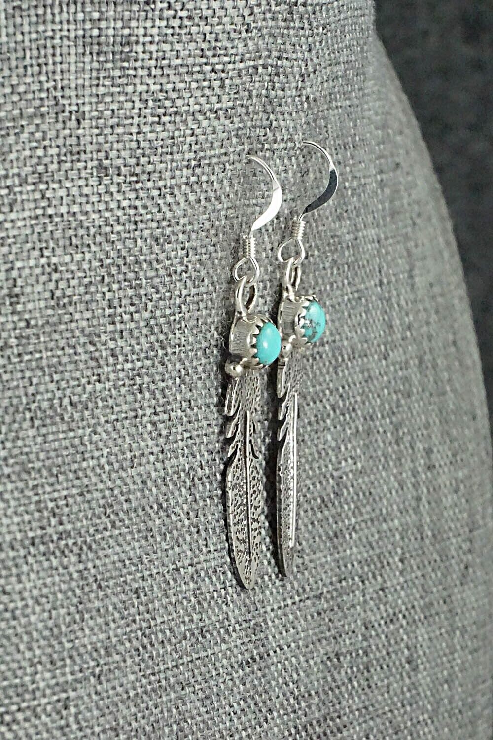 Turquoise & Sterling Silver Earrings - Sharon McCarthy