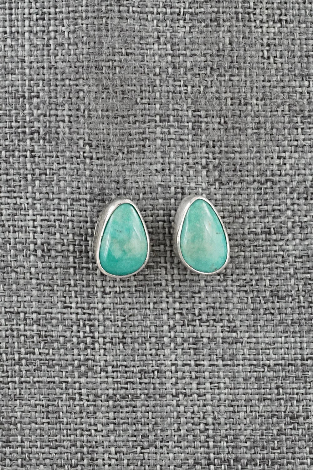 Turquoise & Sterling Silver Earrings - Rosemary Saunders
