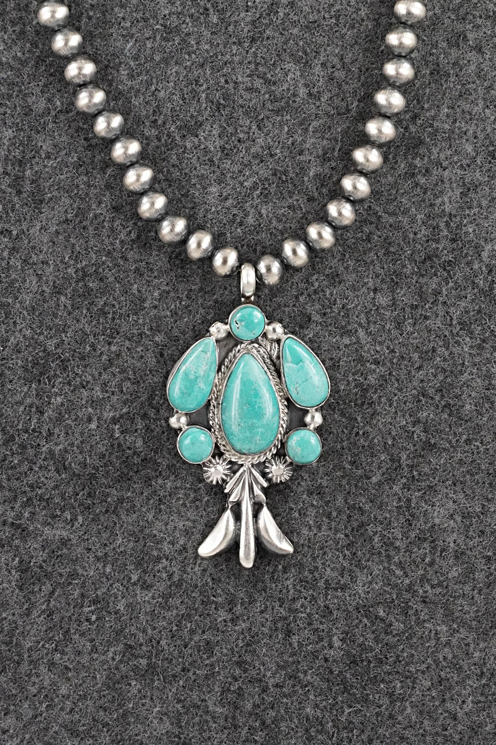 Turquoise & Sterling Silver Necklace - Bobby Platero