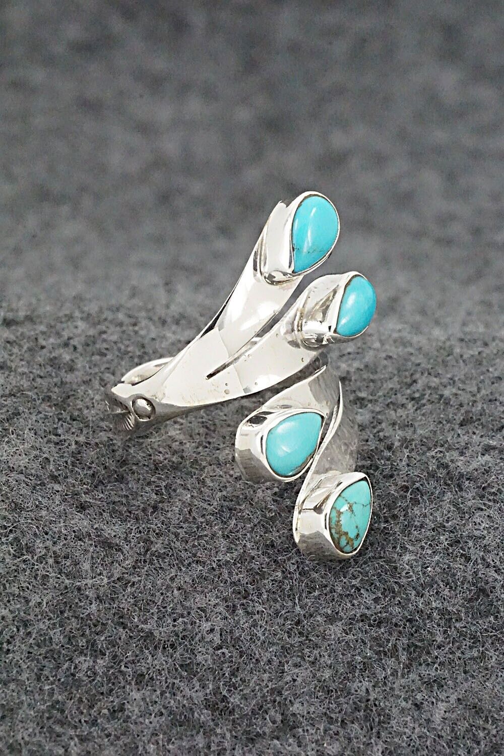 Turquoise & Sterling Silver Ring - Thomas Yazzie - Size 6.5