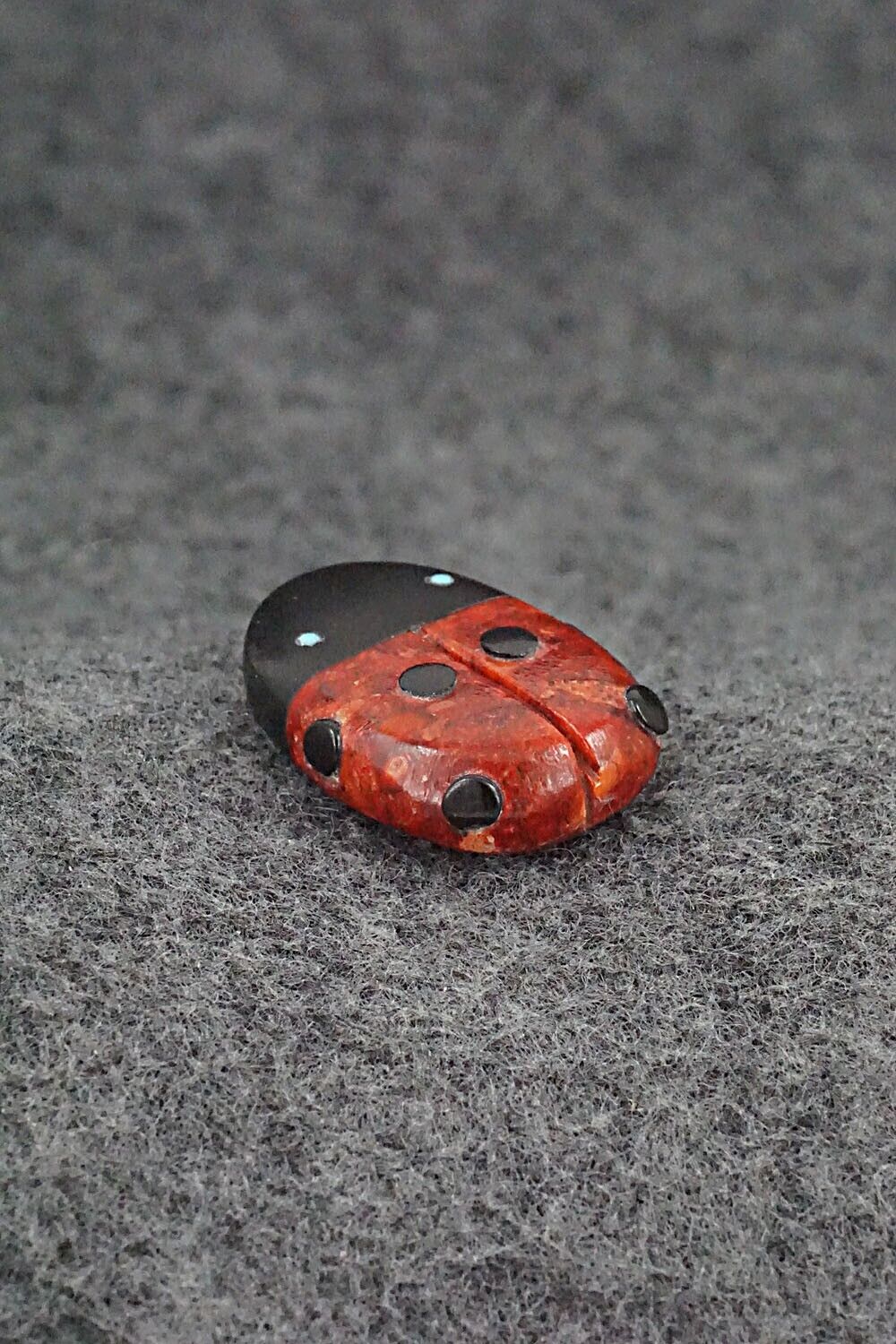 Ladybug Zuni Fetish Carving - Reynold Lunasee