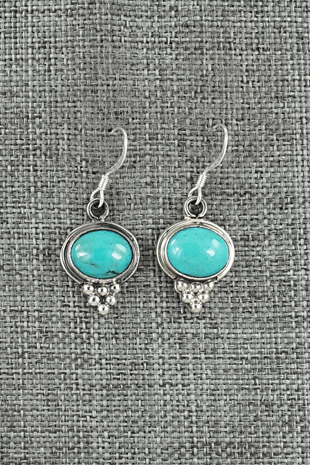 Turquoise & Sterling Silver Earrings - Isabelle Yazzie