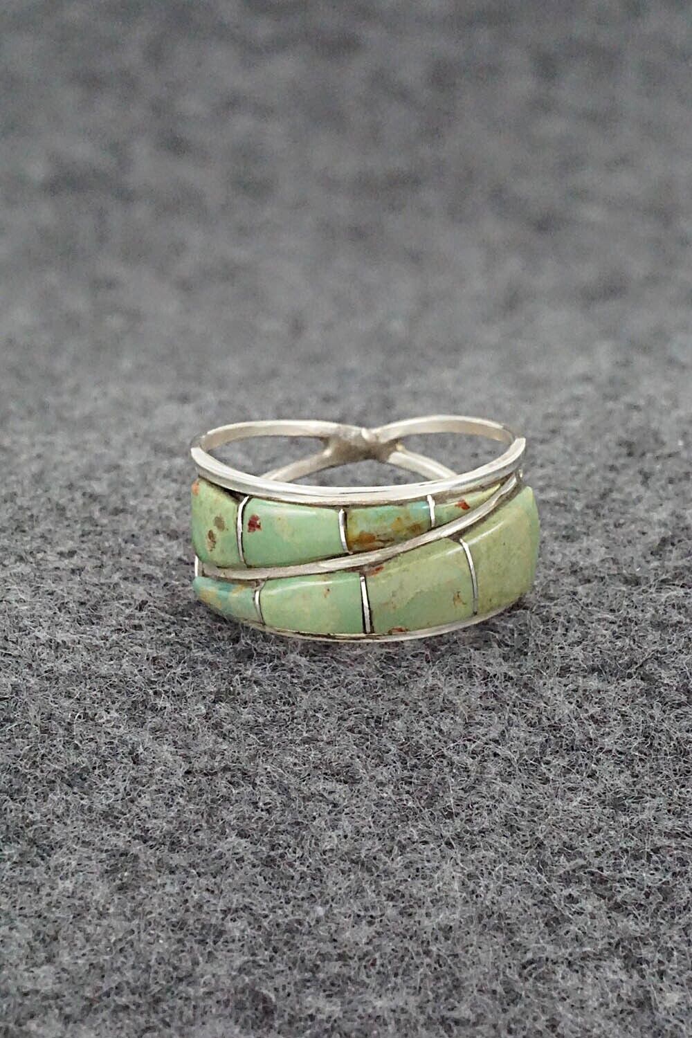 Turquoise & Sterling Silver Ring - Debbie Livingston - Size 8.25