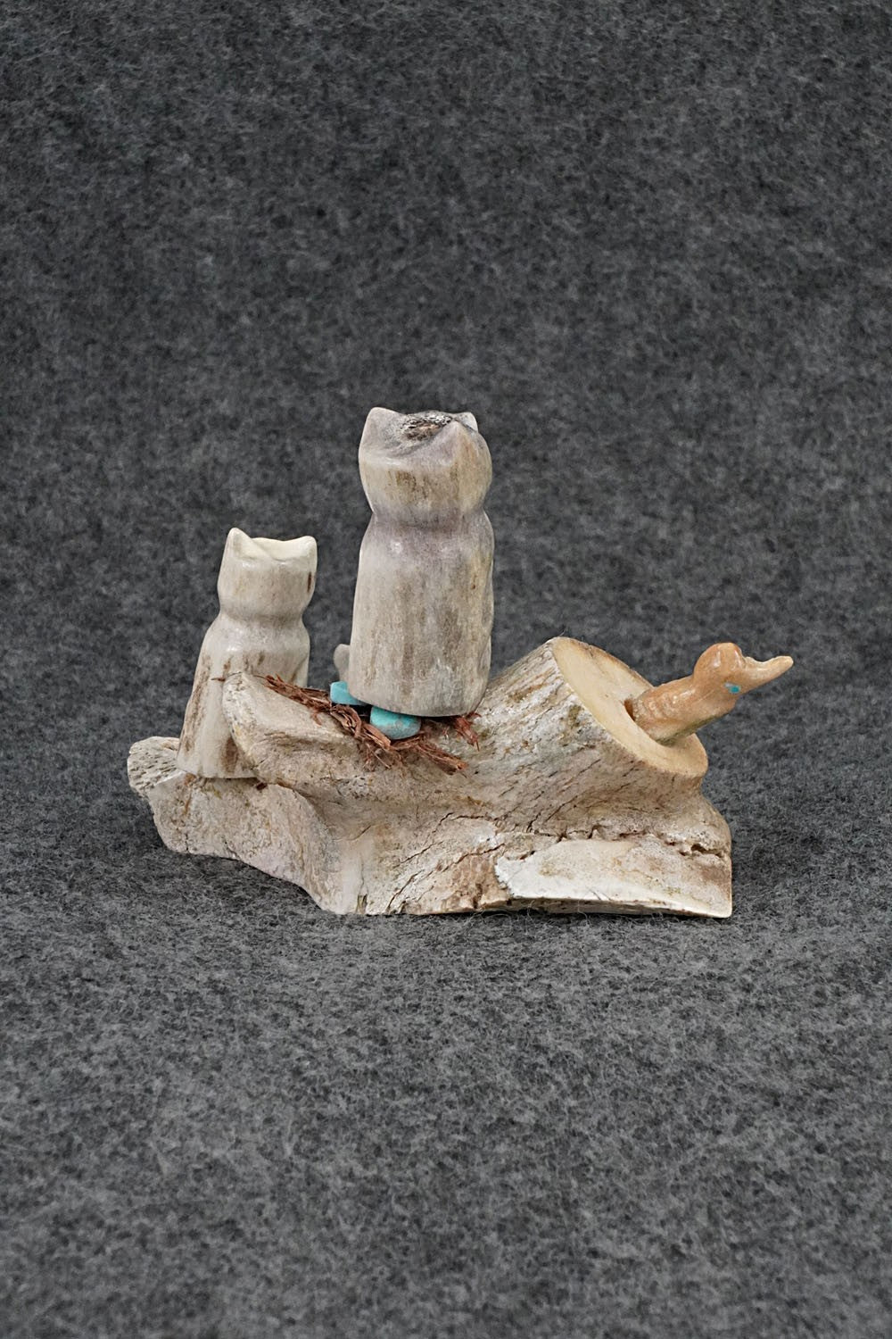 Owls Zuni Fetish Carving - Marvelita Phillips