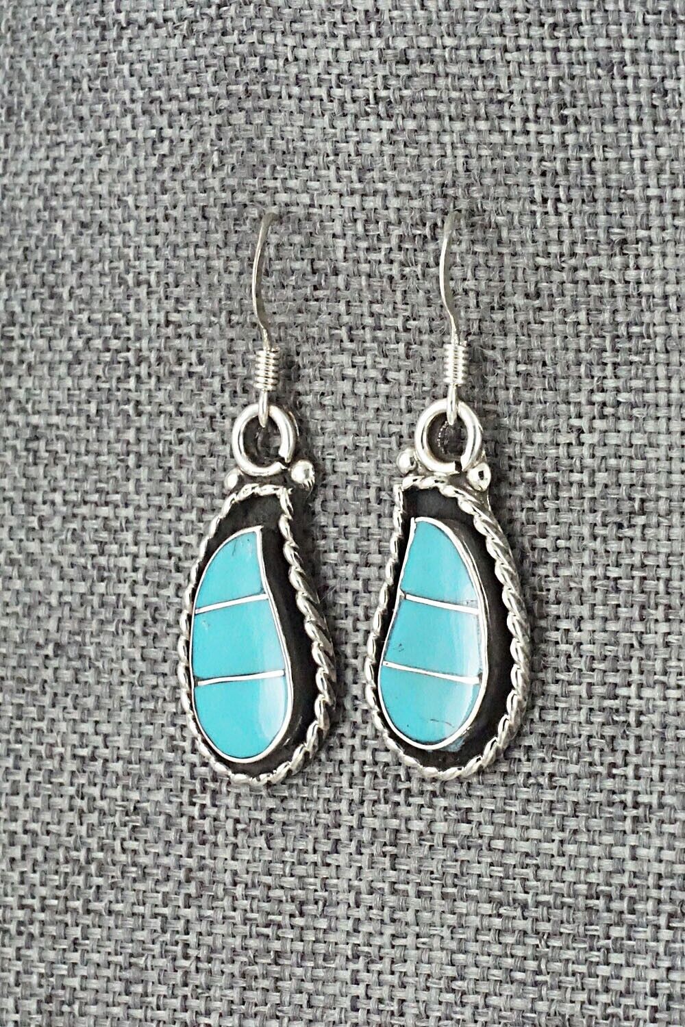 Turquoise & Sterling Silver Earrings - Susie Lowsayatee