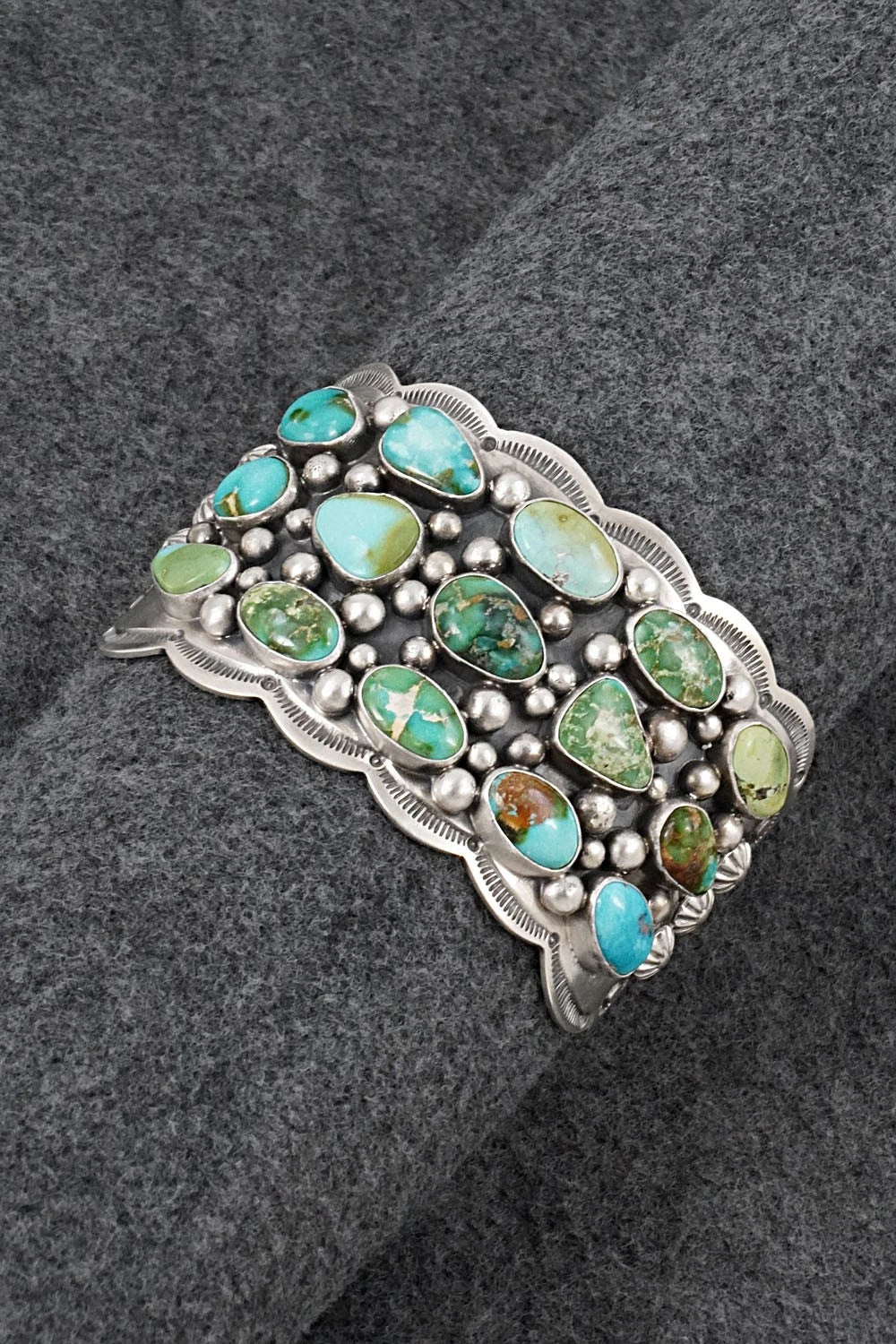 Turquoise & Sterling Silver Bracelet - Tom Lewis