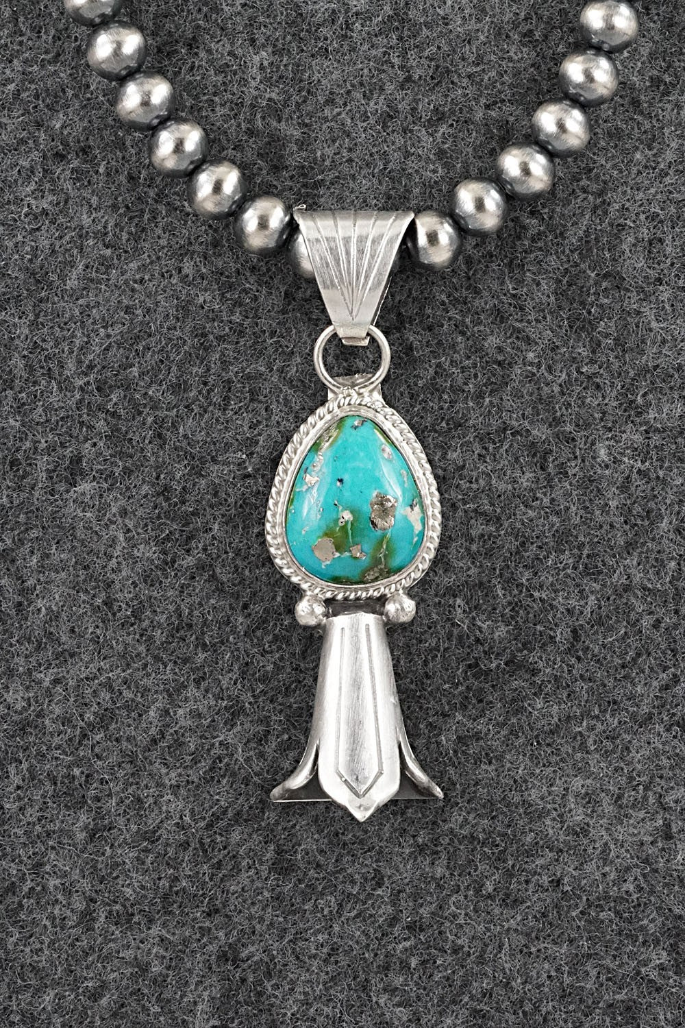 Turquoise & Sterling Silver Necklace - Samuel Yellowhair