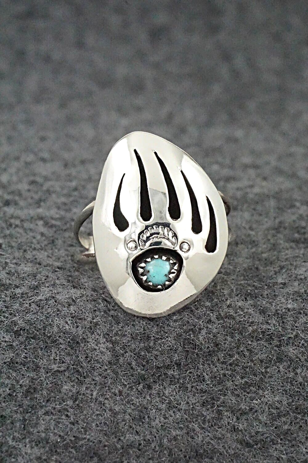 Turquoise & Sterling Silver Ring - Ervin Begay - Size 8.75
