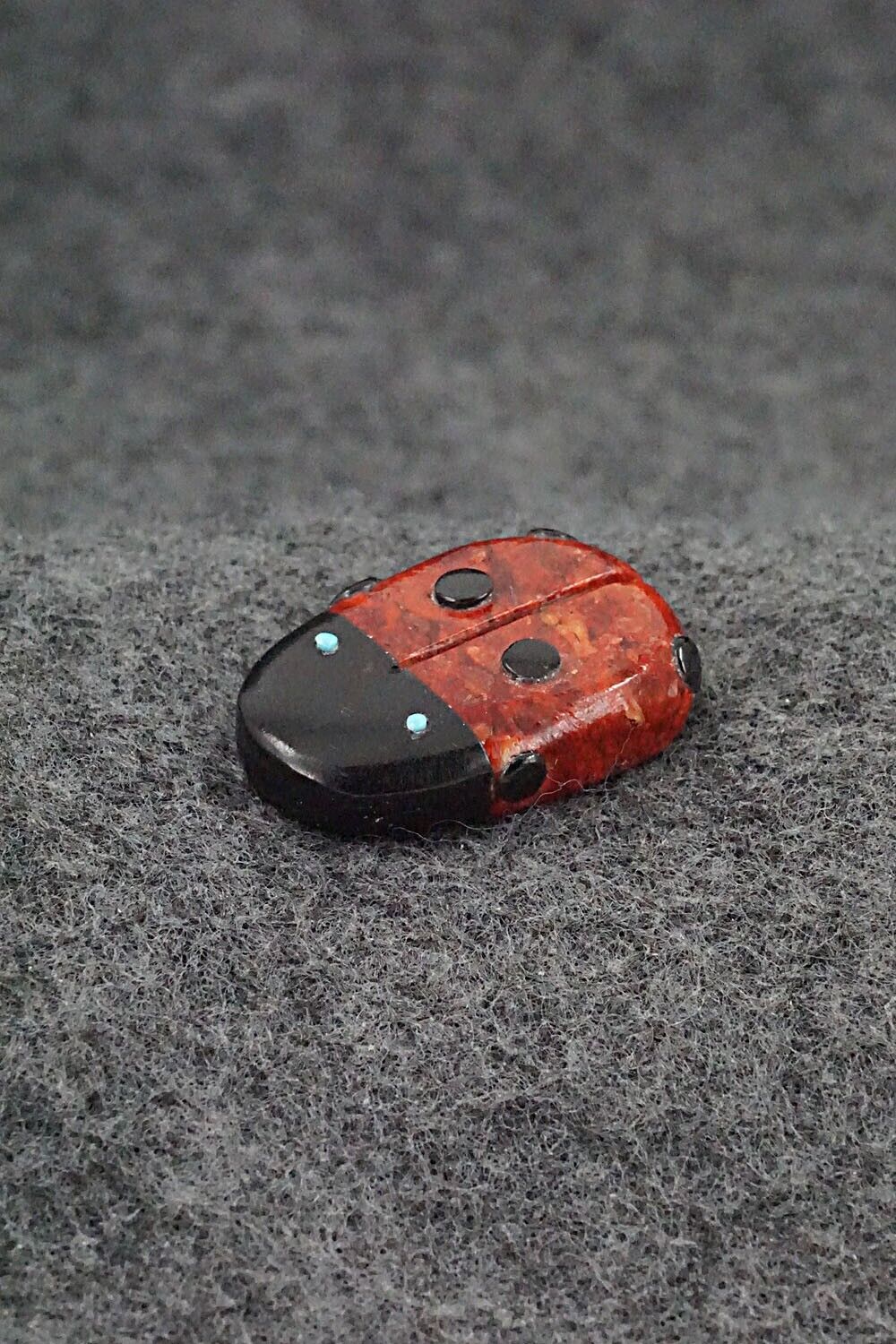 Ladybug Zuni Fetish Carving - Reynold Lunasee