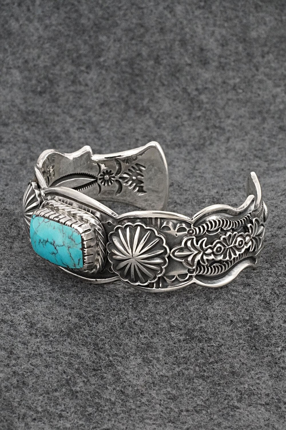 Turquoise & Sterling Silver Bracelet - Roland Dixson