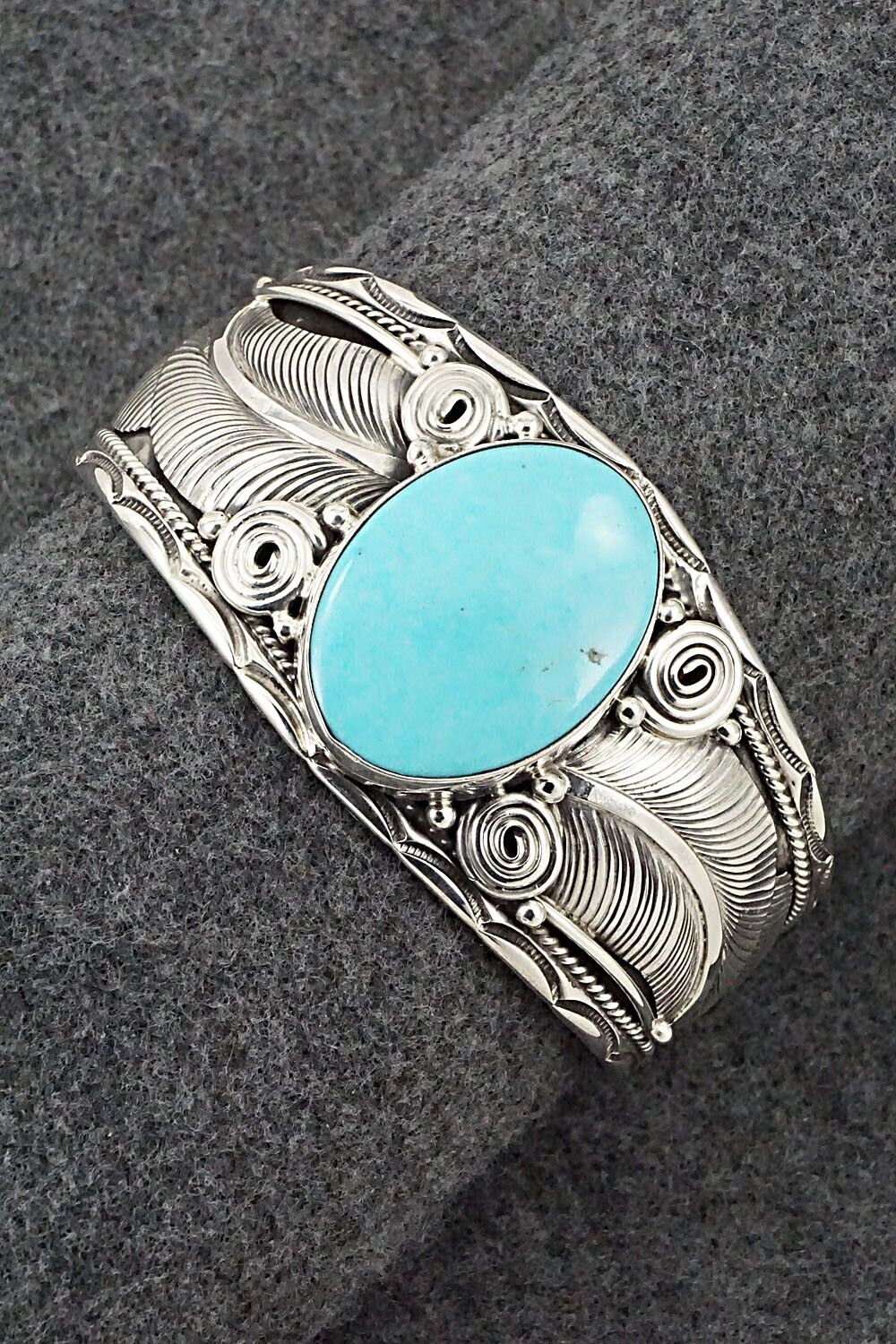 Turquoise & Sterling Silver Bracelet - Darrell Morgan