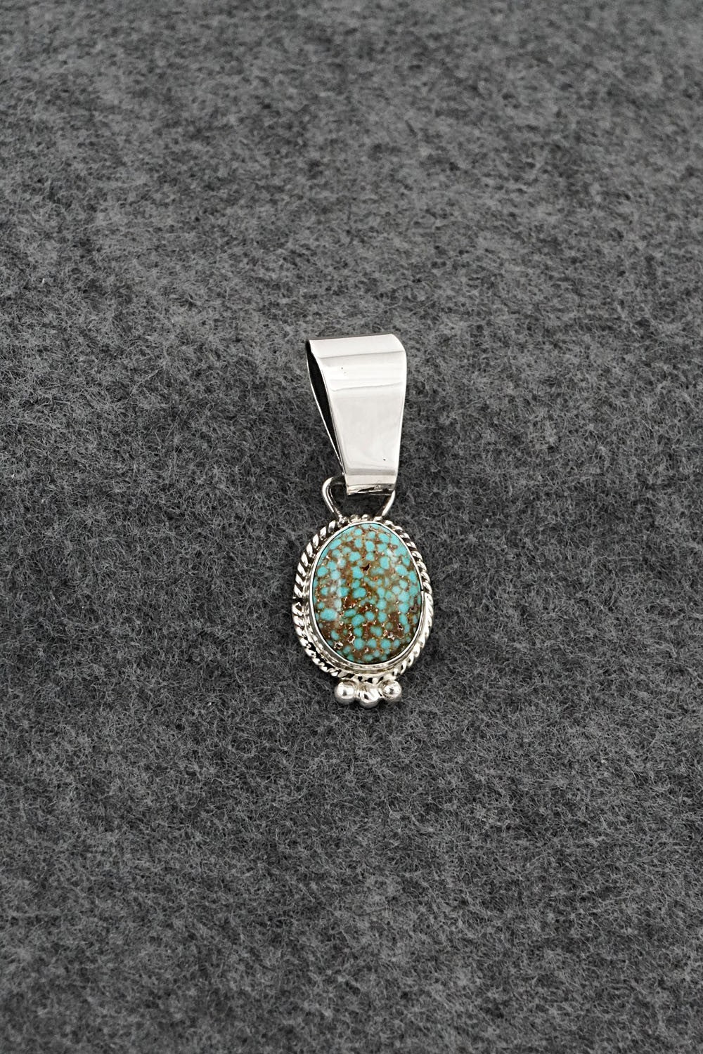 Turquoise & Sterling Silver Pendant - Rena Begay