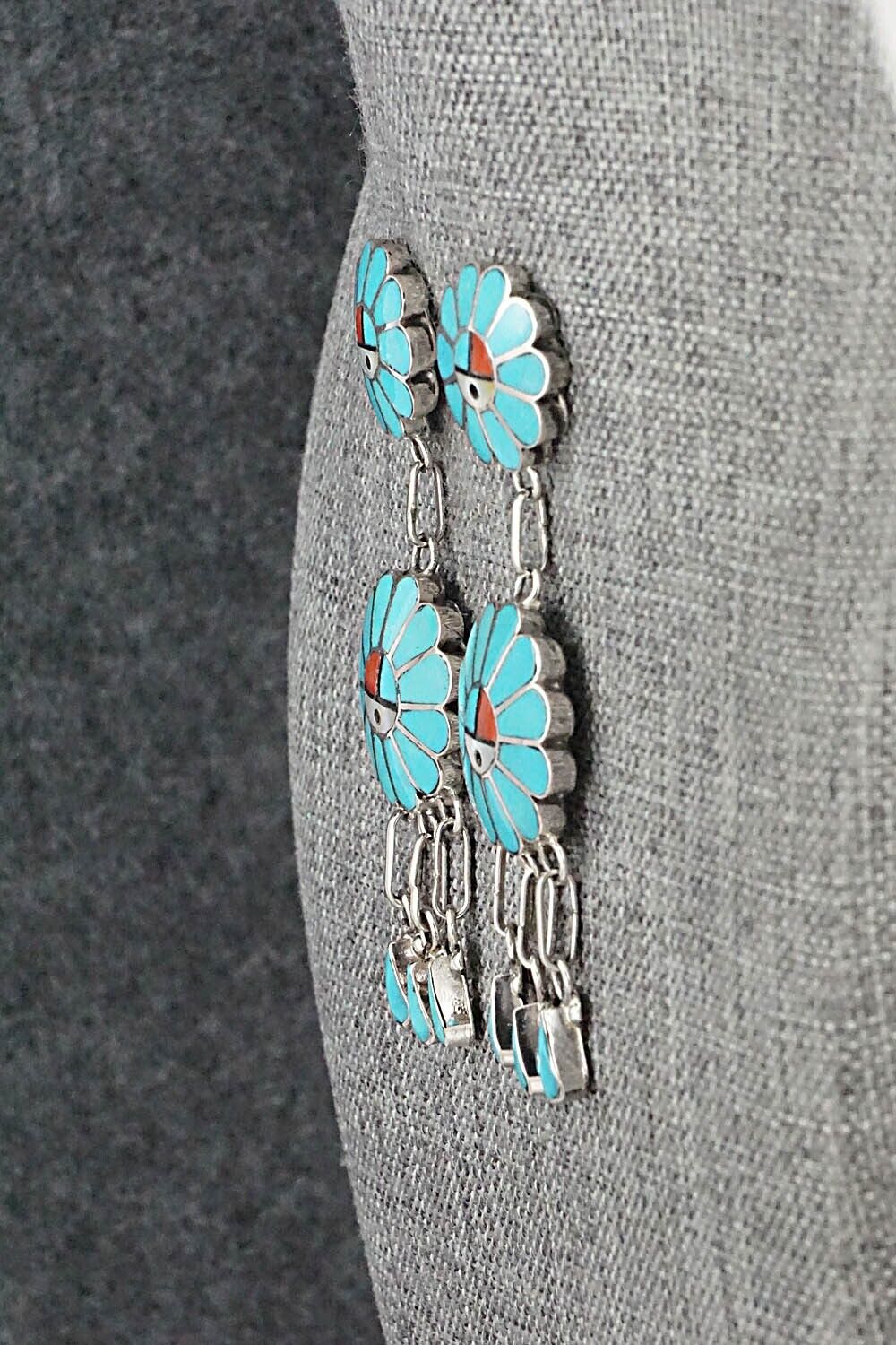 Multi-Stone & Sterling Silver Earrings - Burdain Soseeah