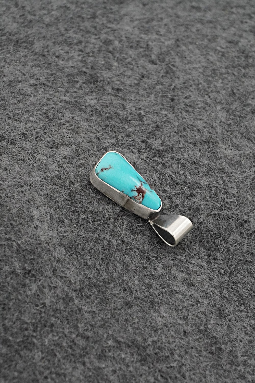 Turquoise & Sterling Silver Pendant - Rena Begay