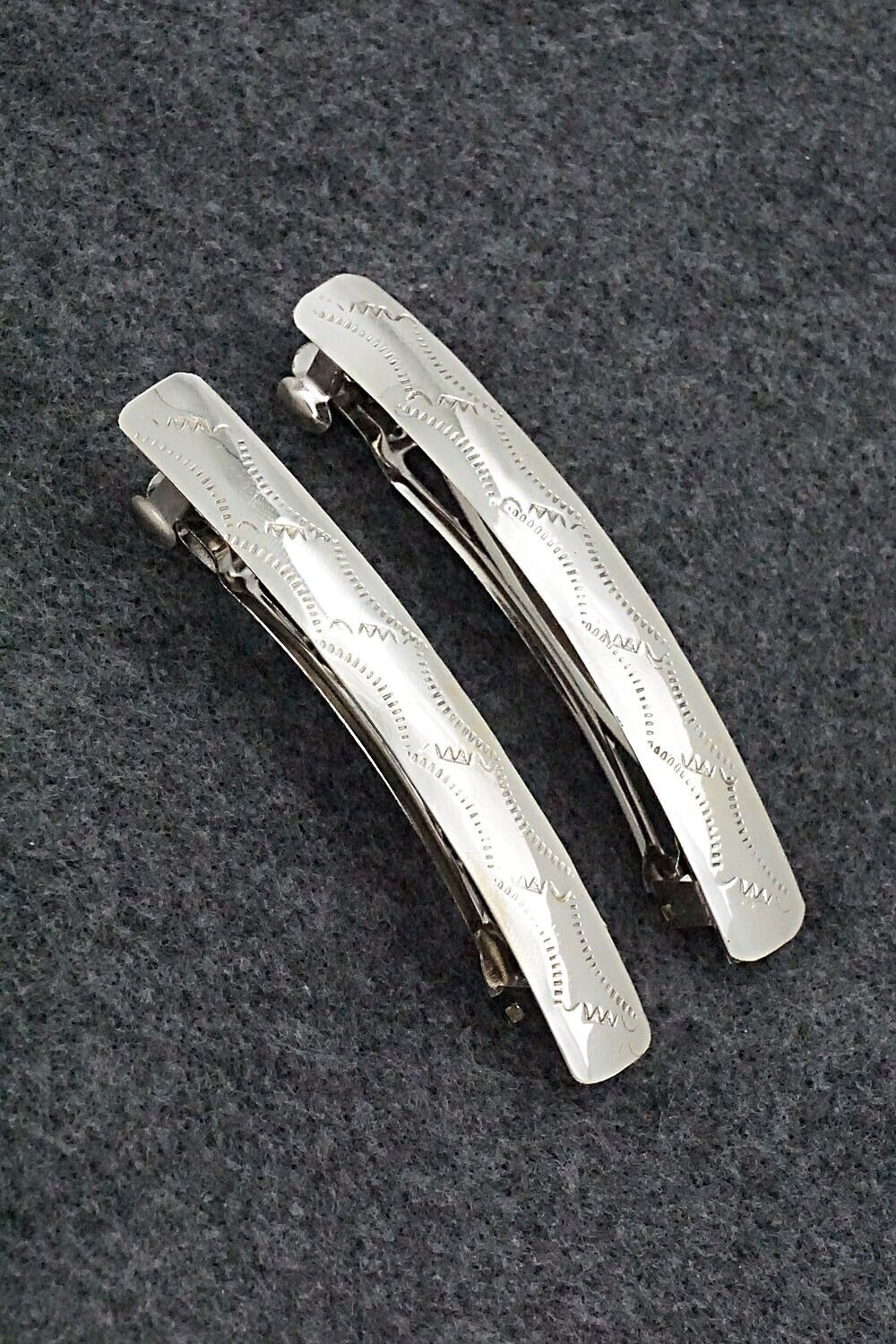 Sterling Silver Hair Barrettes - Randall Dalgai