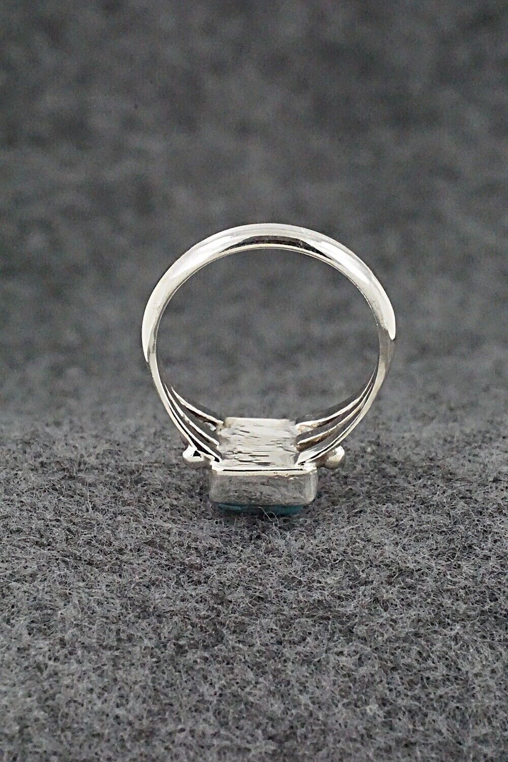 Turquoise & Sterling Silver Ring - Jerryson Henio - Size 7.75