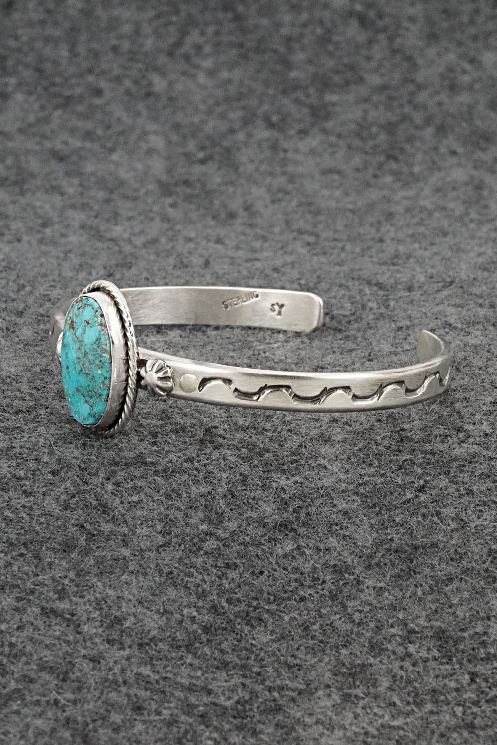 Turquoise & Sterling Silver Bracelet - Samuel Yellowhair