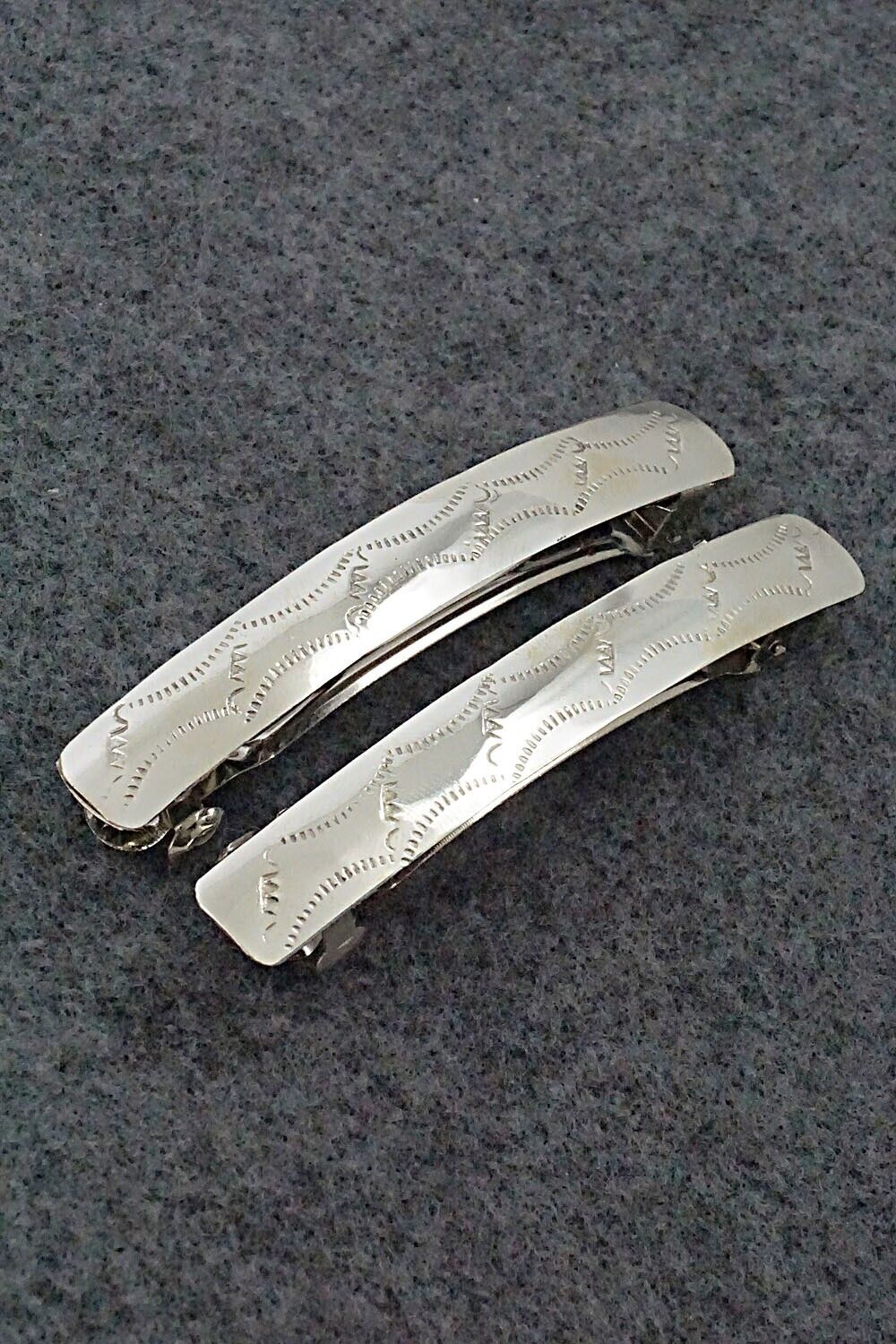 Sterling Silver Hair Barrettes - Randall Dalgai