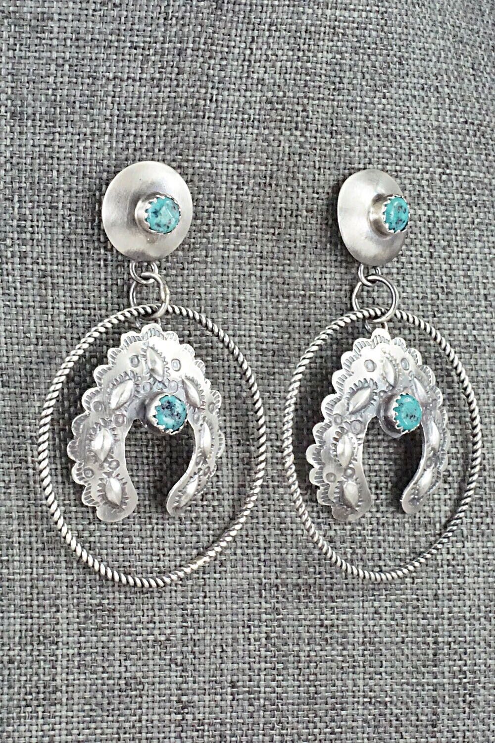 Turquoise & Sterling Silver Earrings - Gabrielle Yazzie
