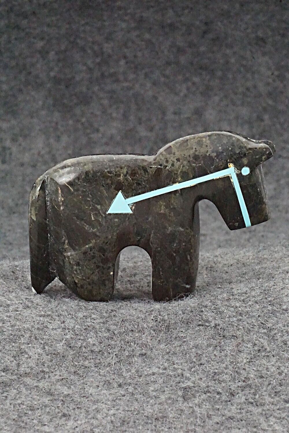 Horse Zuni Fetish Carving - Bernard Laiwakete