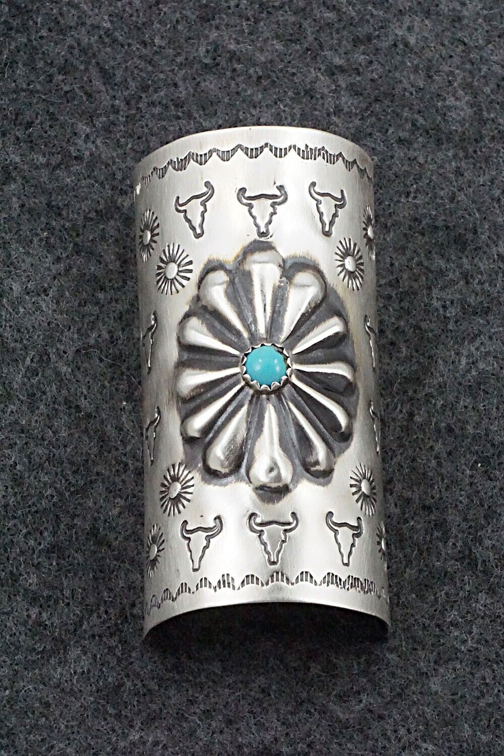 Turquoise & Sterling Silver Hair Pin - Arlene Soce
