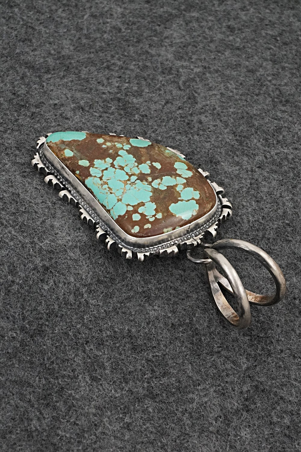 Turquoise & Sterling Silver Pendant - Randy Billy