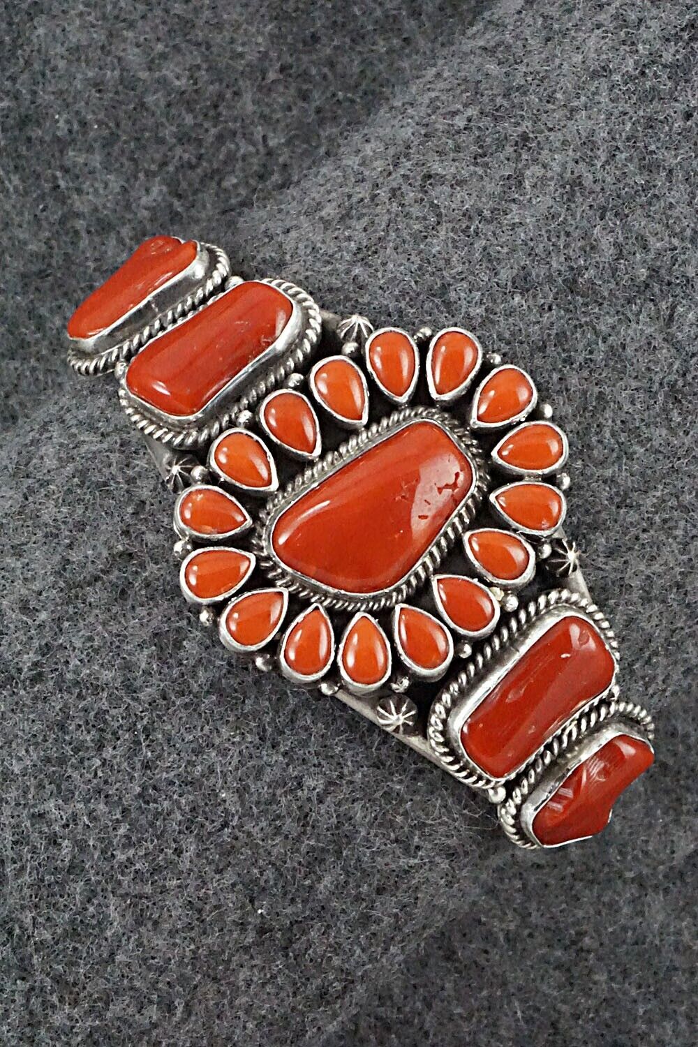 Coral & Sterling Silver Bracelet - Derrick Gordon