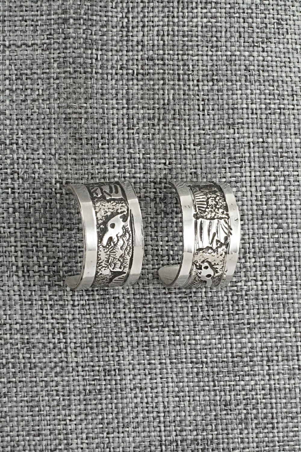 Sterling Silver Hoop Earrings - Elaine Becenti
