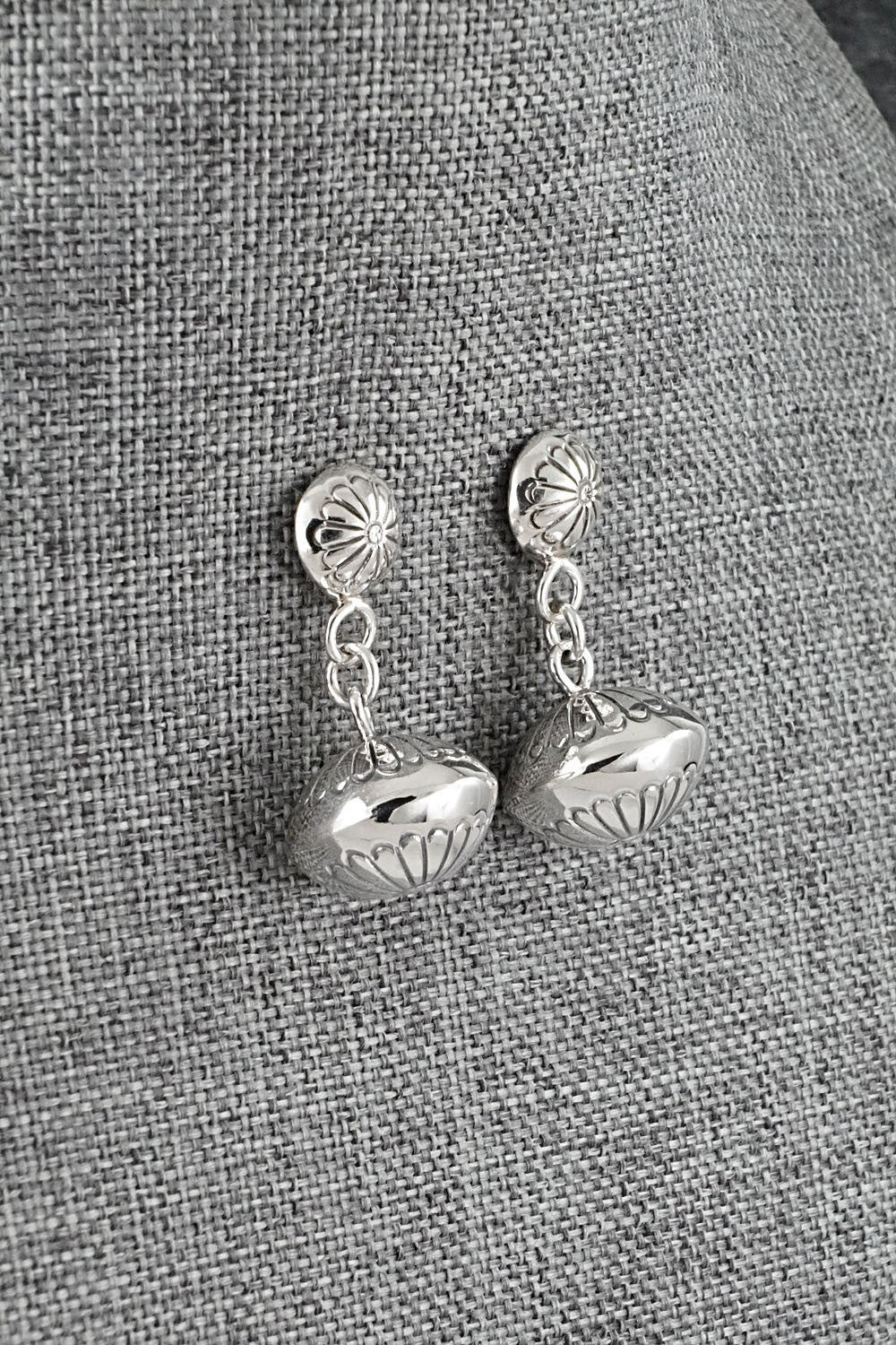 Sterling Silver Earrings - Marie Yazzie