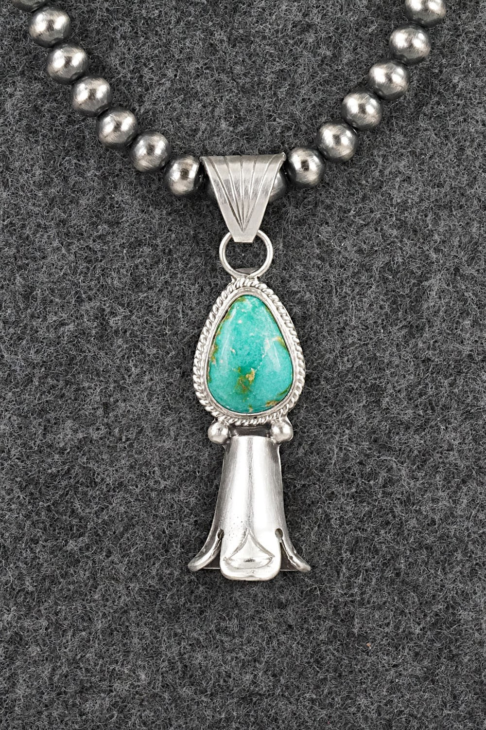 Turquoise & Sterling Silver Necklace - Samuel Yellowhair