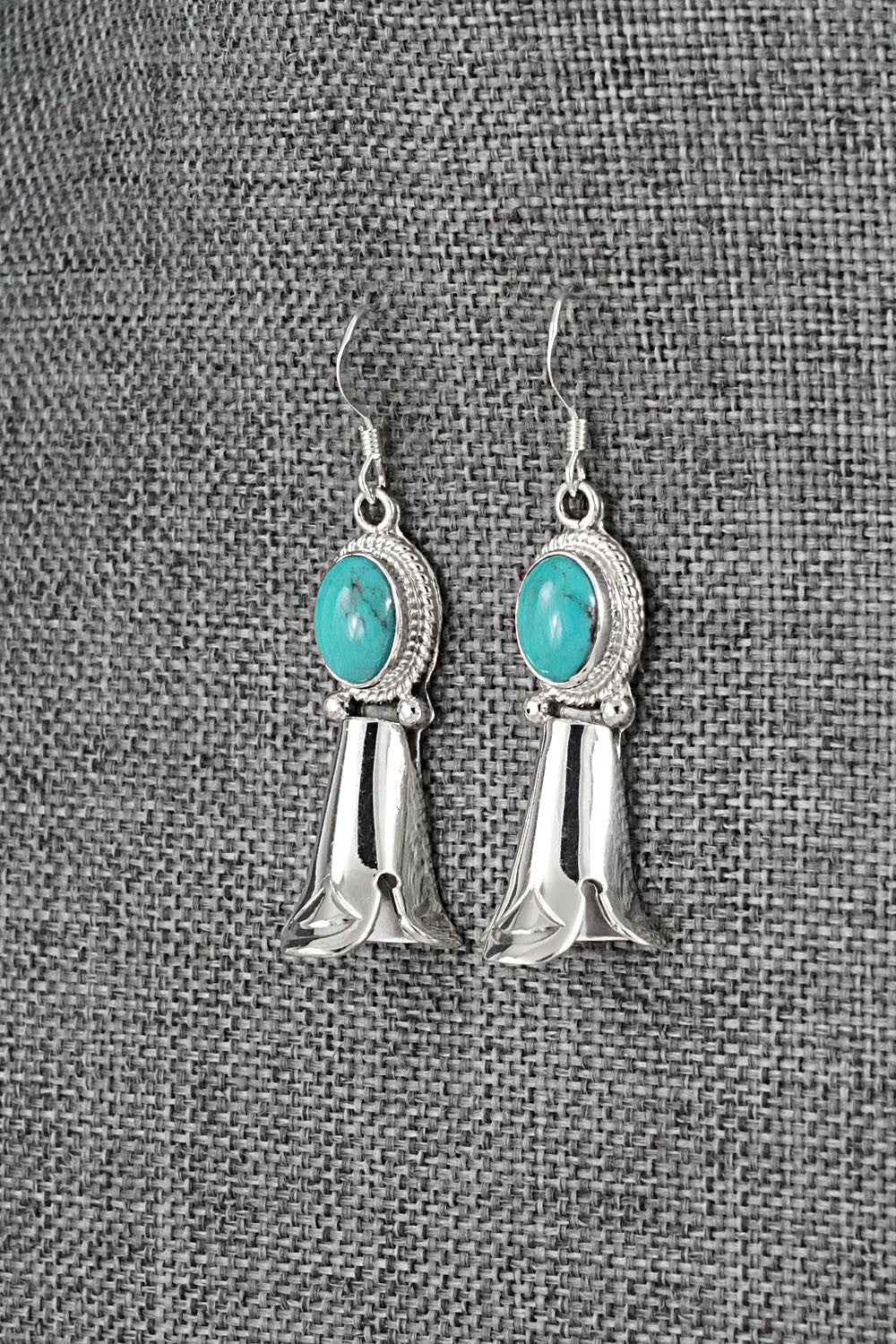 Turquoise & Sterling Silver Earrings - Sharon McCarthy