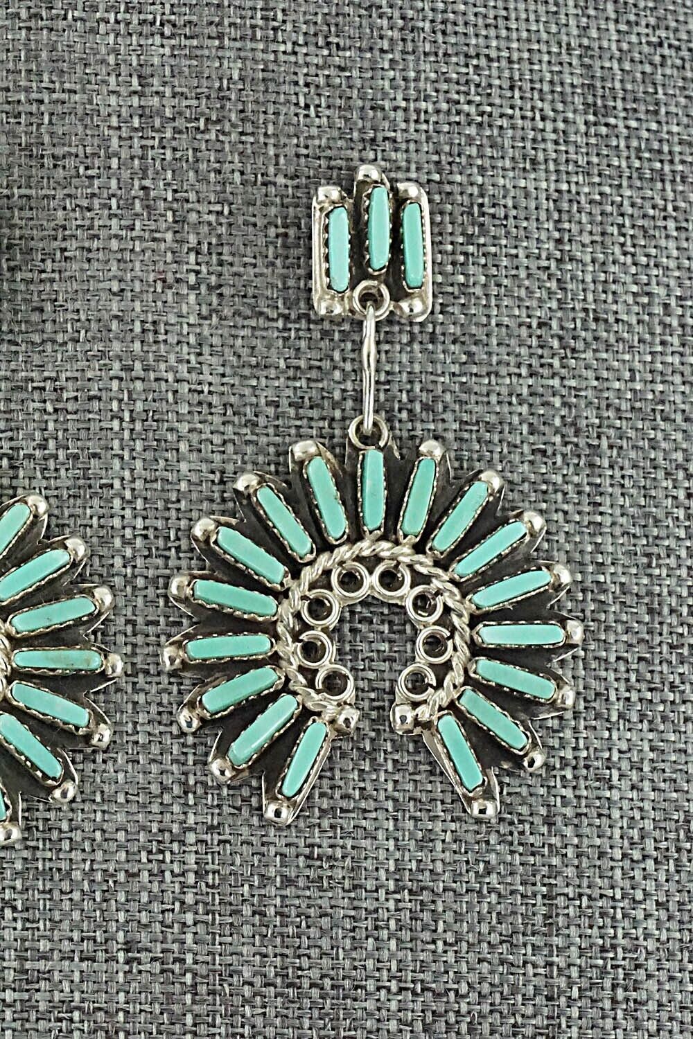 Turquoise & Sterling Silver Earrings - Geraldine Faber