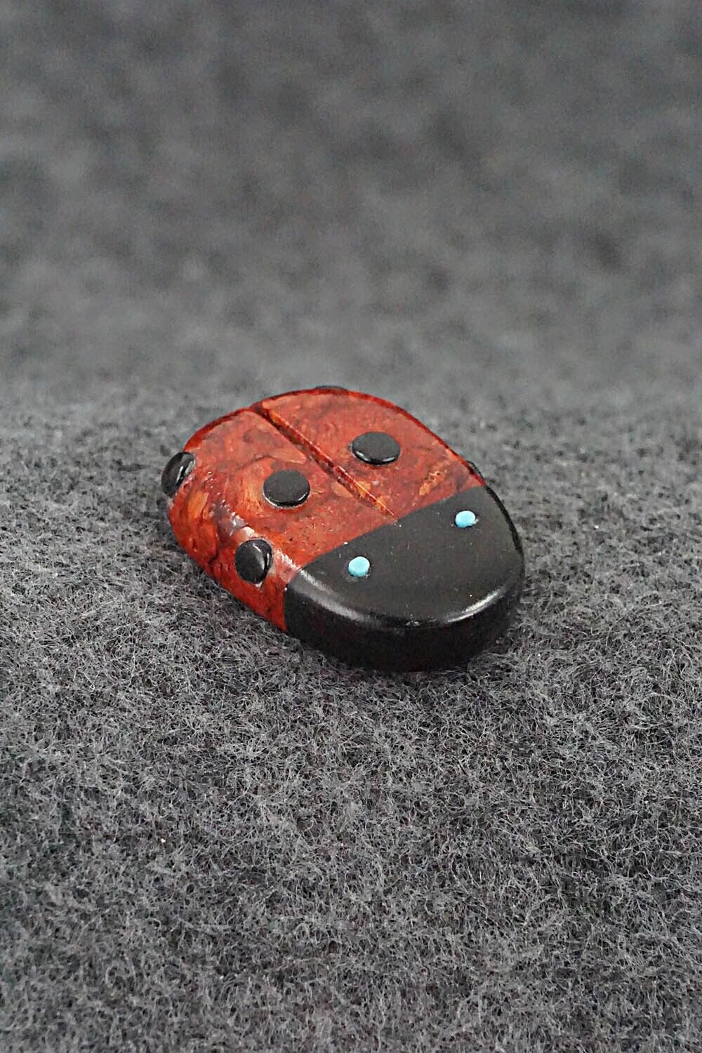 Ladybug Zuni Fetish Carving - Reynold Lunasee