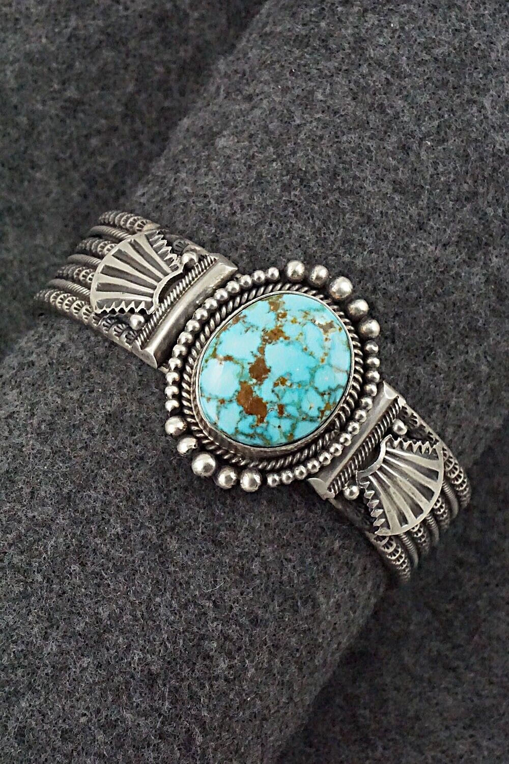 Turquoise & Sterling Silver Bracelet - Michael Calladitto