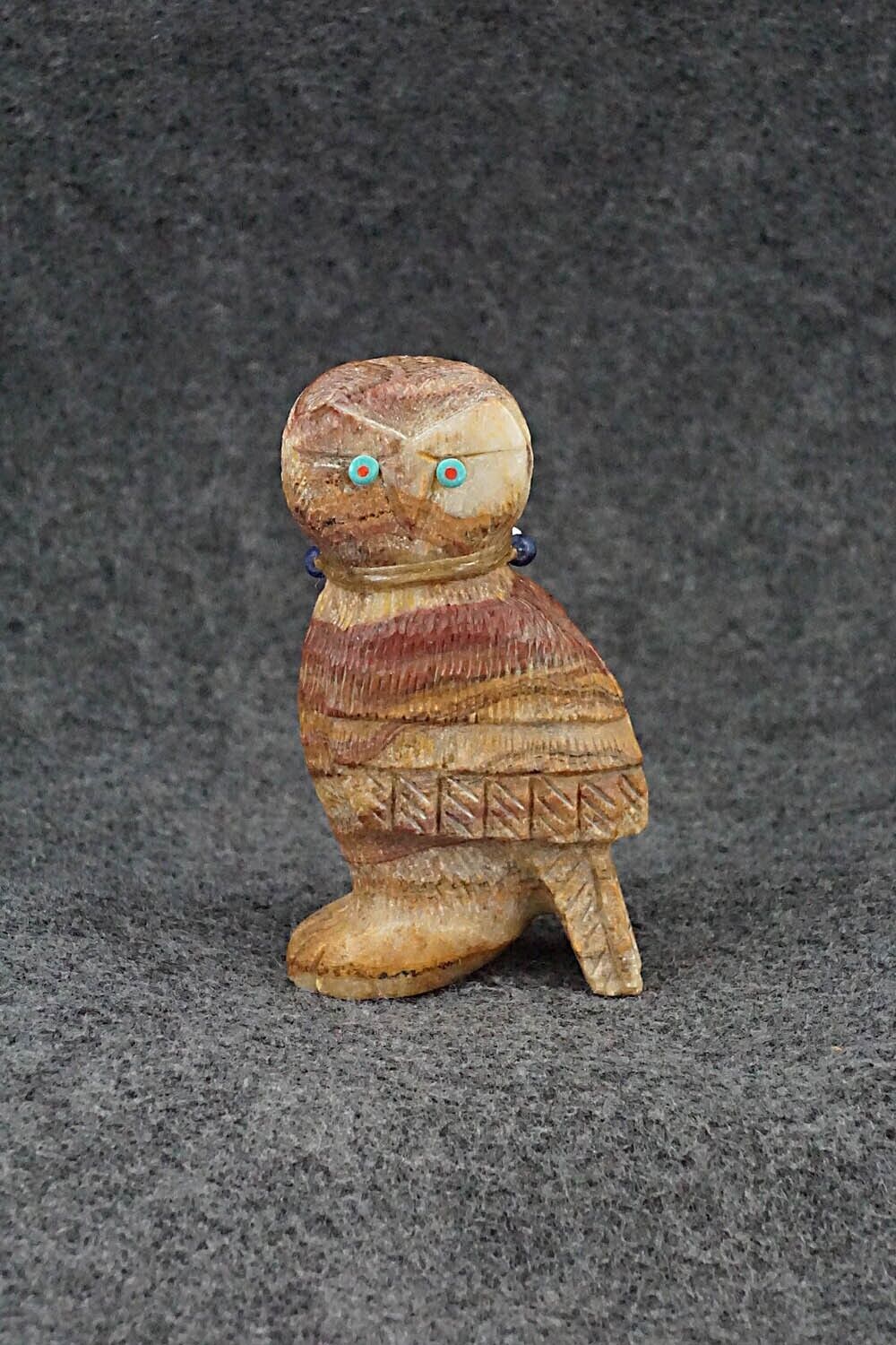 Owl Zuni Fetish Carving - Douglas Martza
