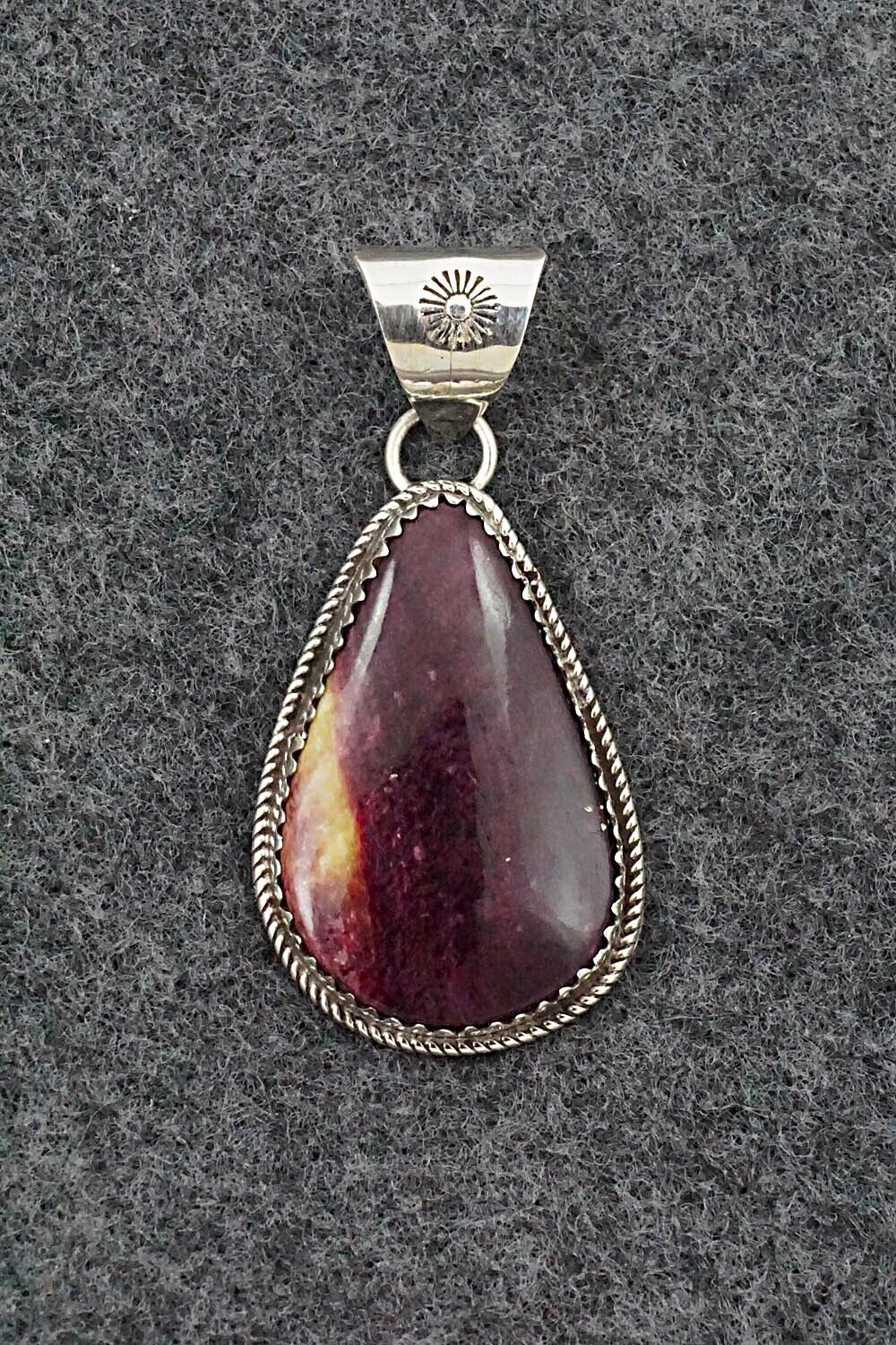 Spiny Oyster & Sterling Silver Pendant - Ernest Hawthorne