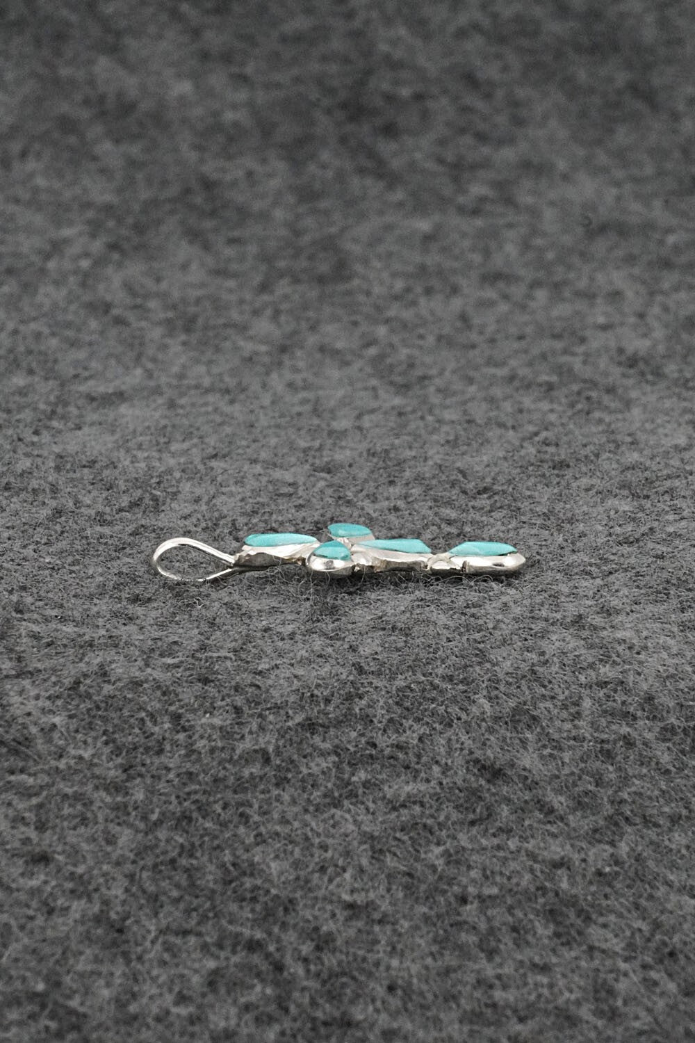 Turquoise & Sterling Silver Pendant - Bryce Vacit