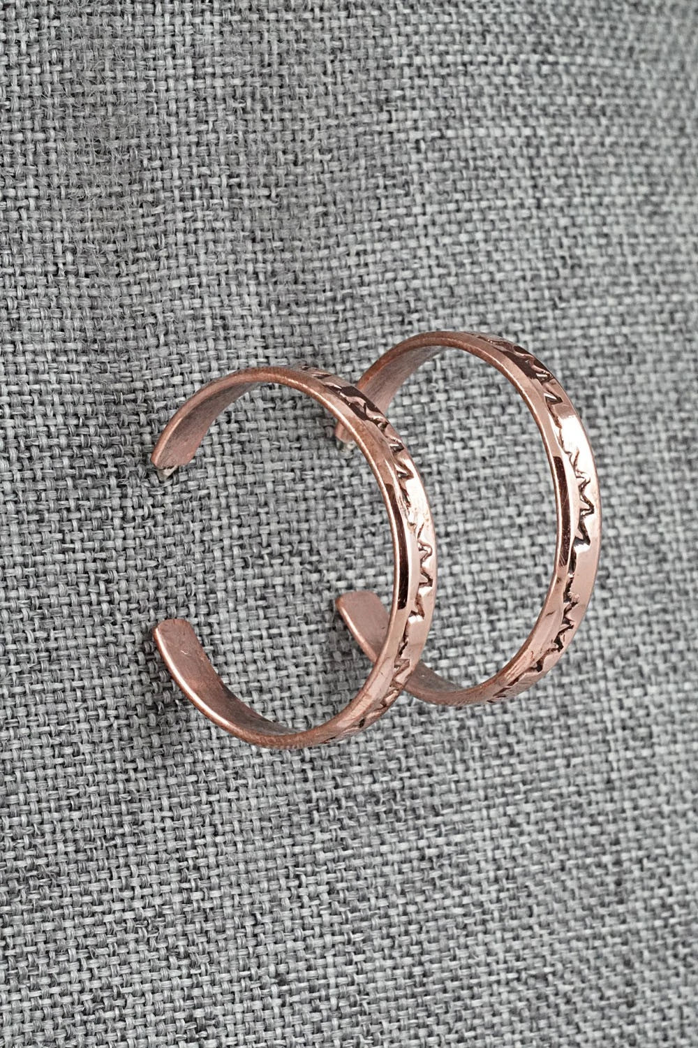Copper Hoop Earrings - Elaine Tahe