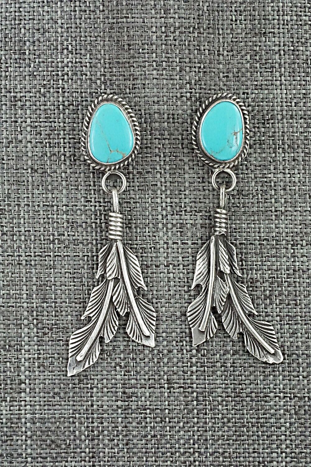 Turquoise and Sterling Silver Earrings - Sharon McCarthy
