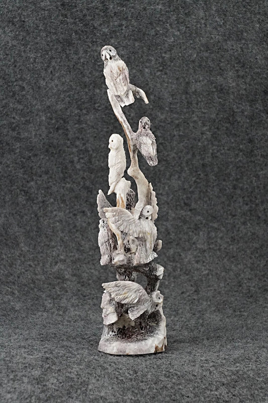 Owls Zuni Fetish Carving - Ruben Najera