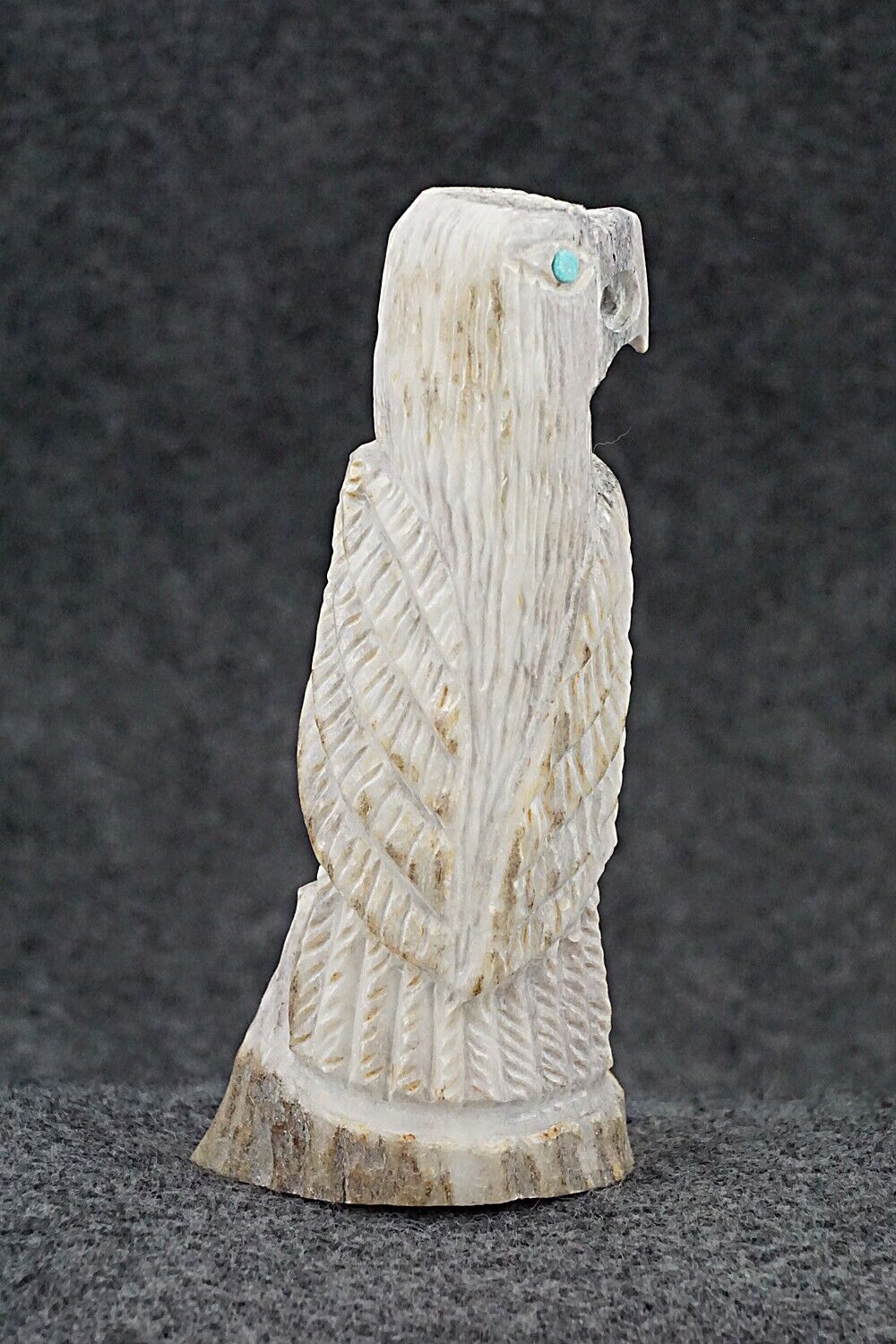 Eagle Zuni Fetish Carving - Garrick Weeka
