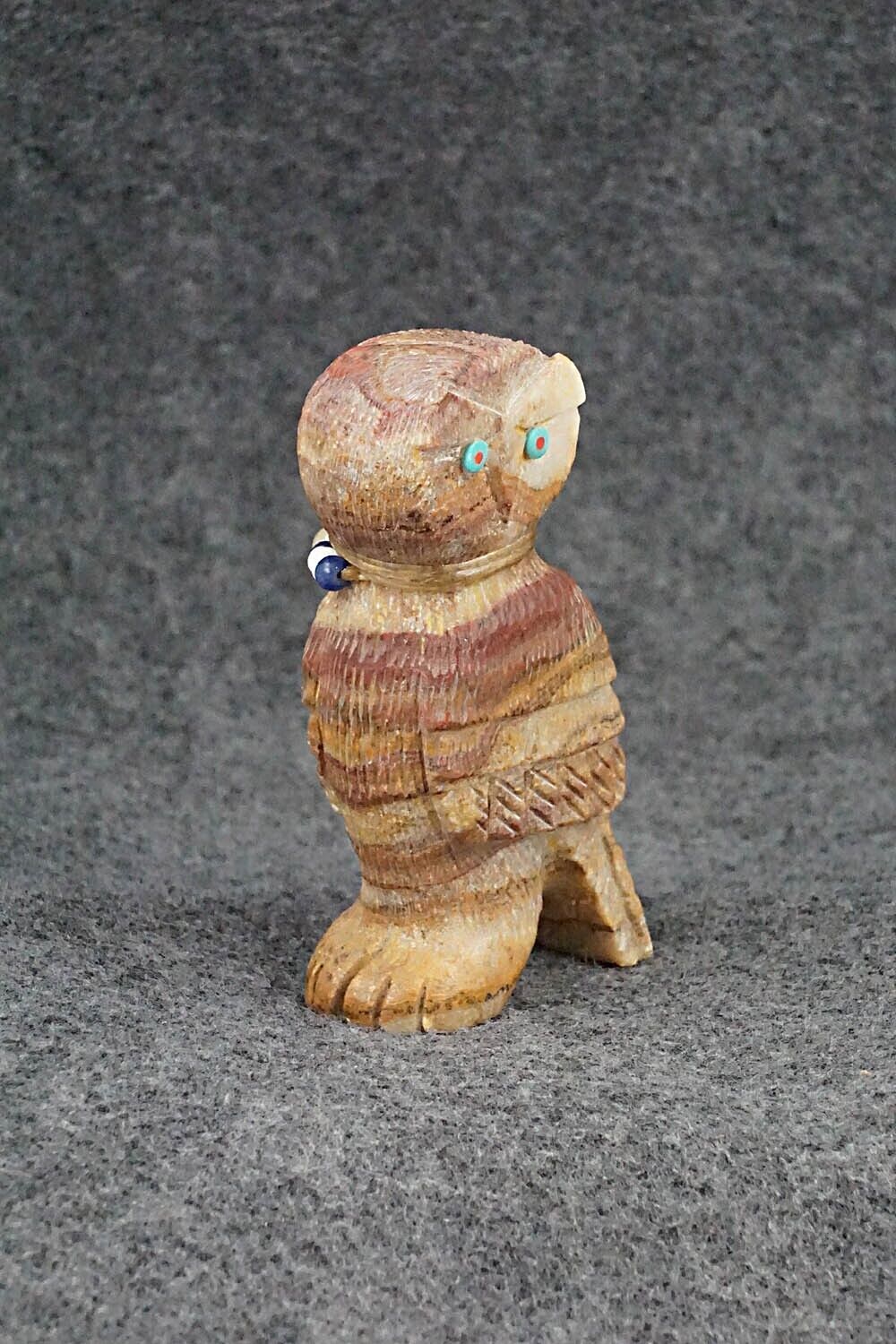 Owl Zuni Fetish Carving - Douglas Martza