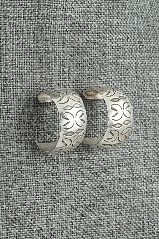Sterling Silver Hoop Earrings - Nora Ashley