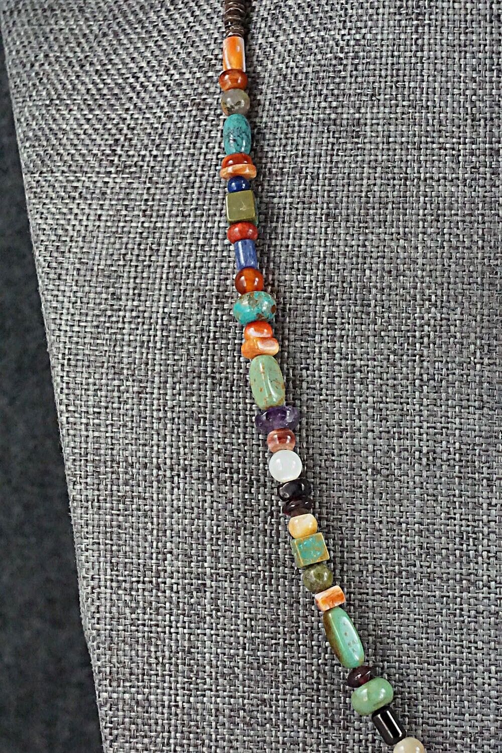 Multi-Stone and Sterling Silver Necklace - Helen Tsosie