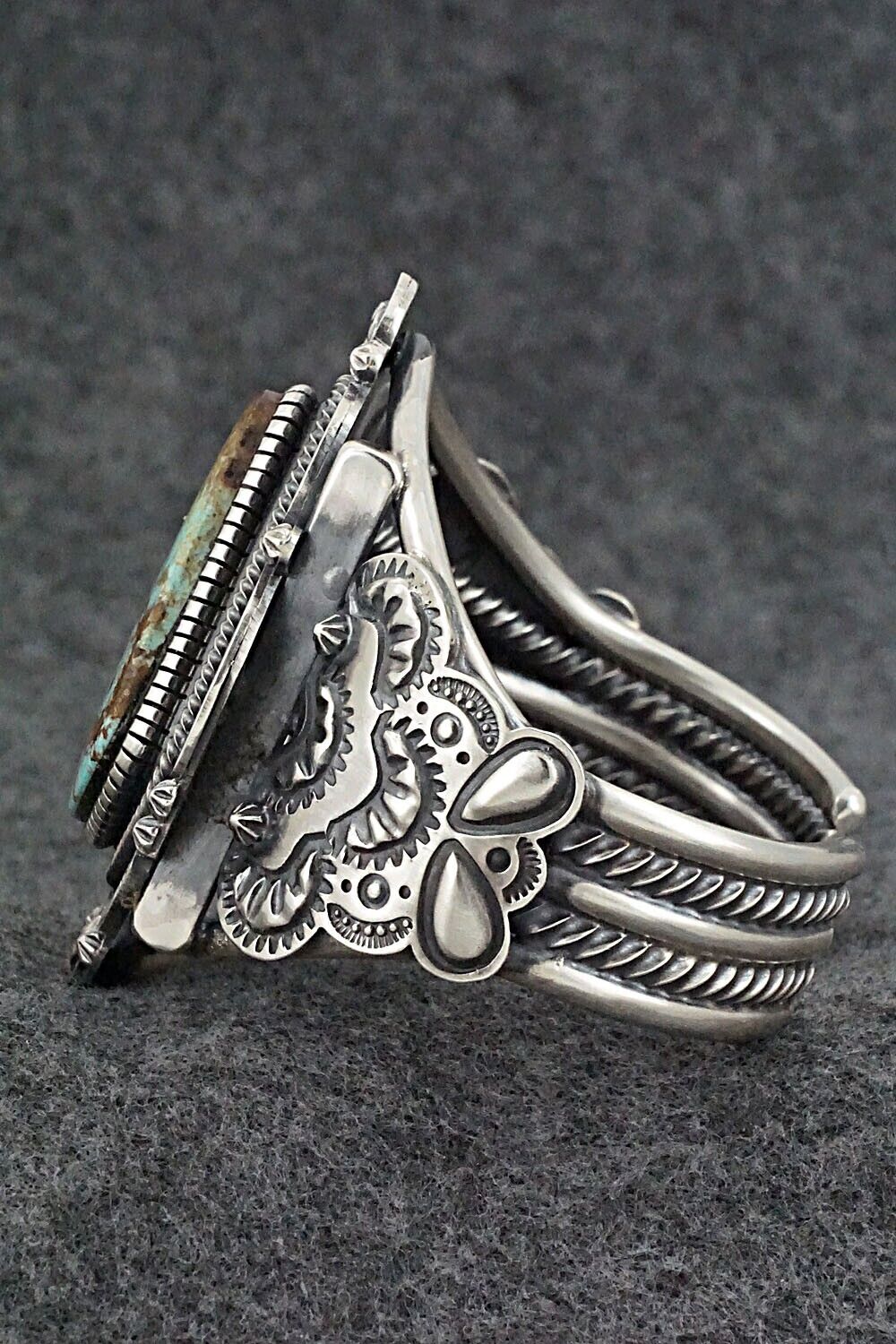 Turquoise & Sterling Silver Bracelet - Hank Vandever