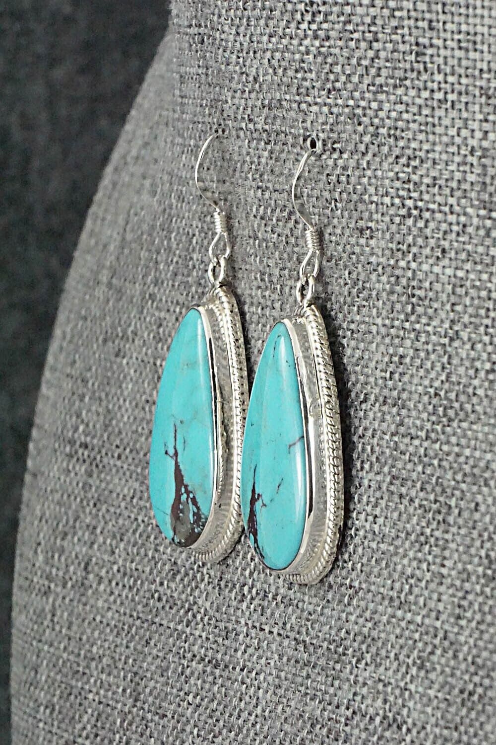 Turquoise & Sterling Silver Earrings - Sharon McCarthy